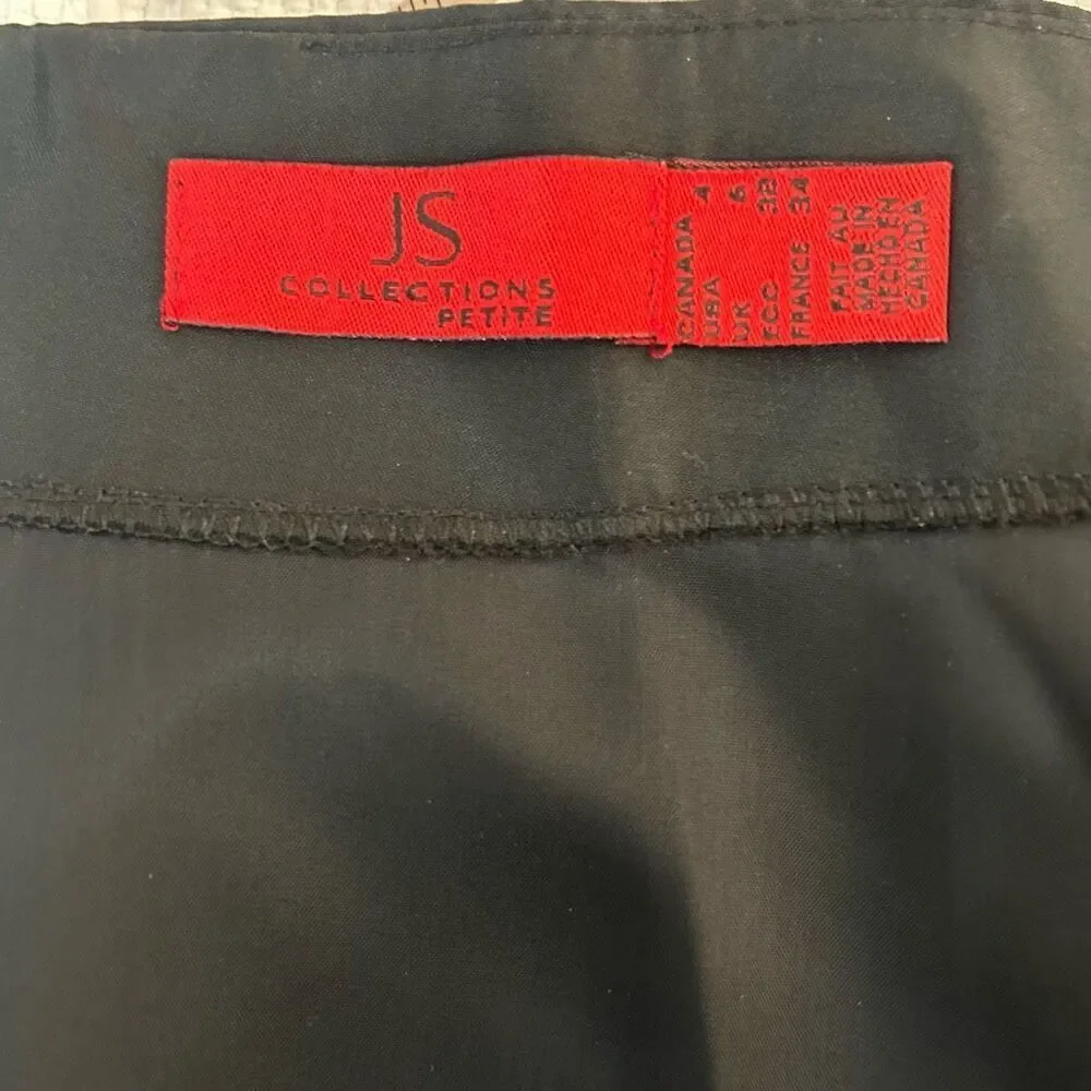 🔥🔥5 for $25 sale🔥JS Collections Black satin dressy Full Length Maxi Skirt Size 4